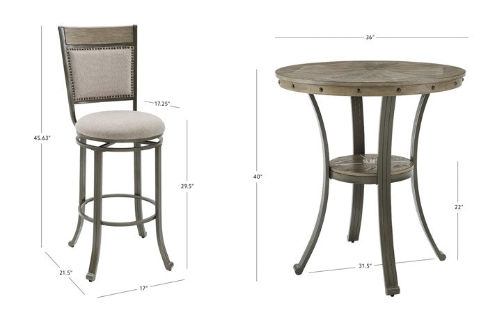 Ensemble de pub Franklin 3 pièces