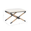 Tabouret d'appoint en lin de campagne