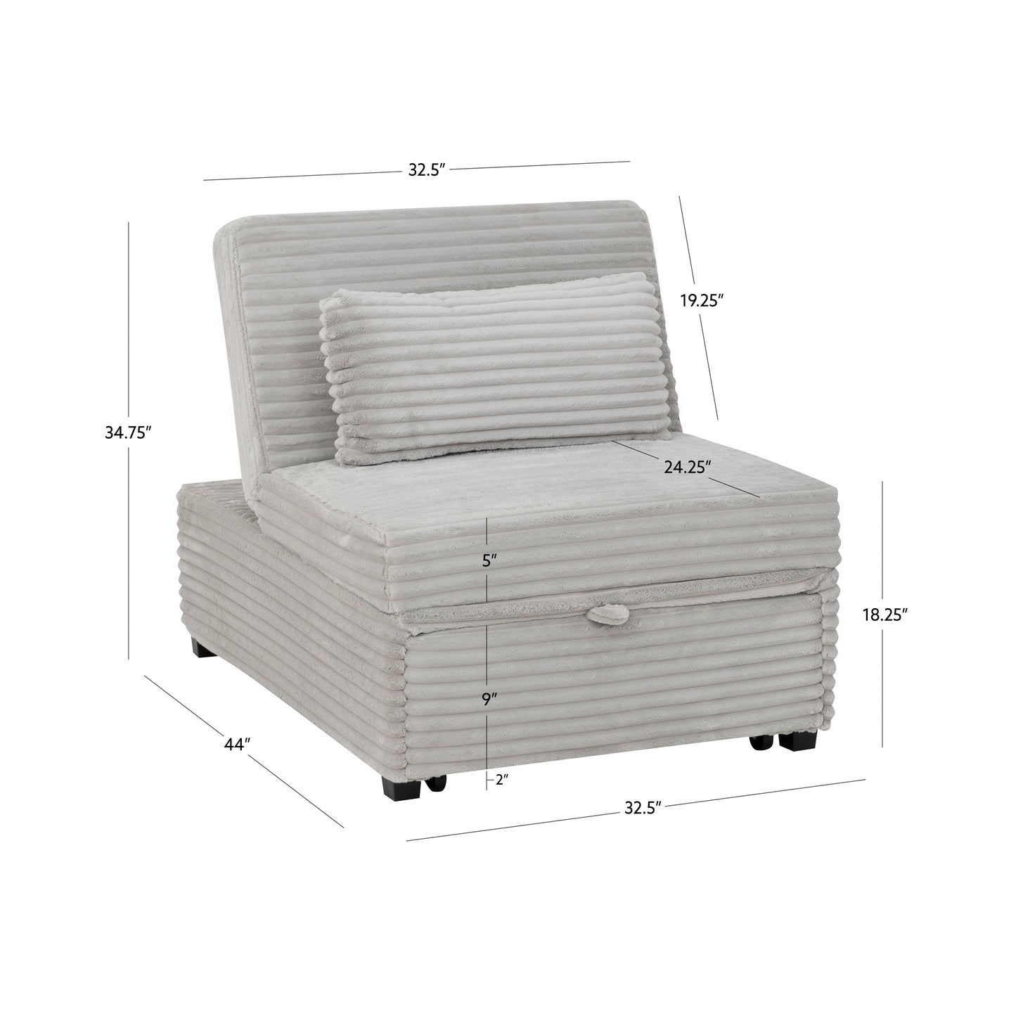 Fauteuil-couchette Dozer