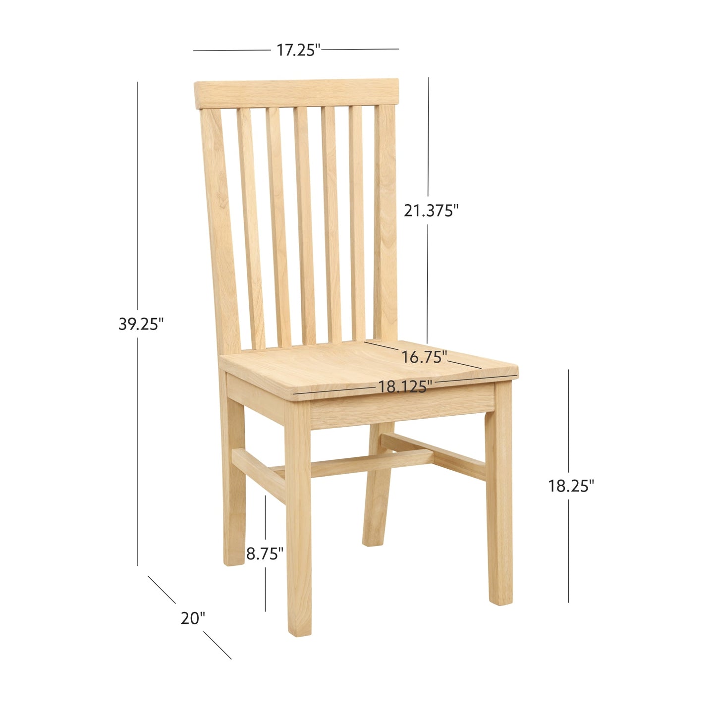 Chaise d'appoint Tory (lot de 2)