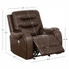Fauteuil inclinable électrique Brighton Brown