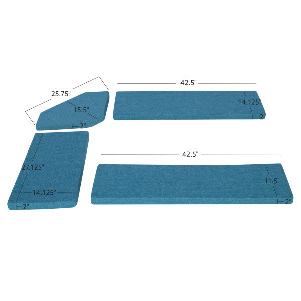 Ensemble de coussins en microfibre beige Chelsea