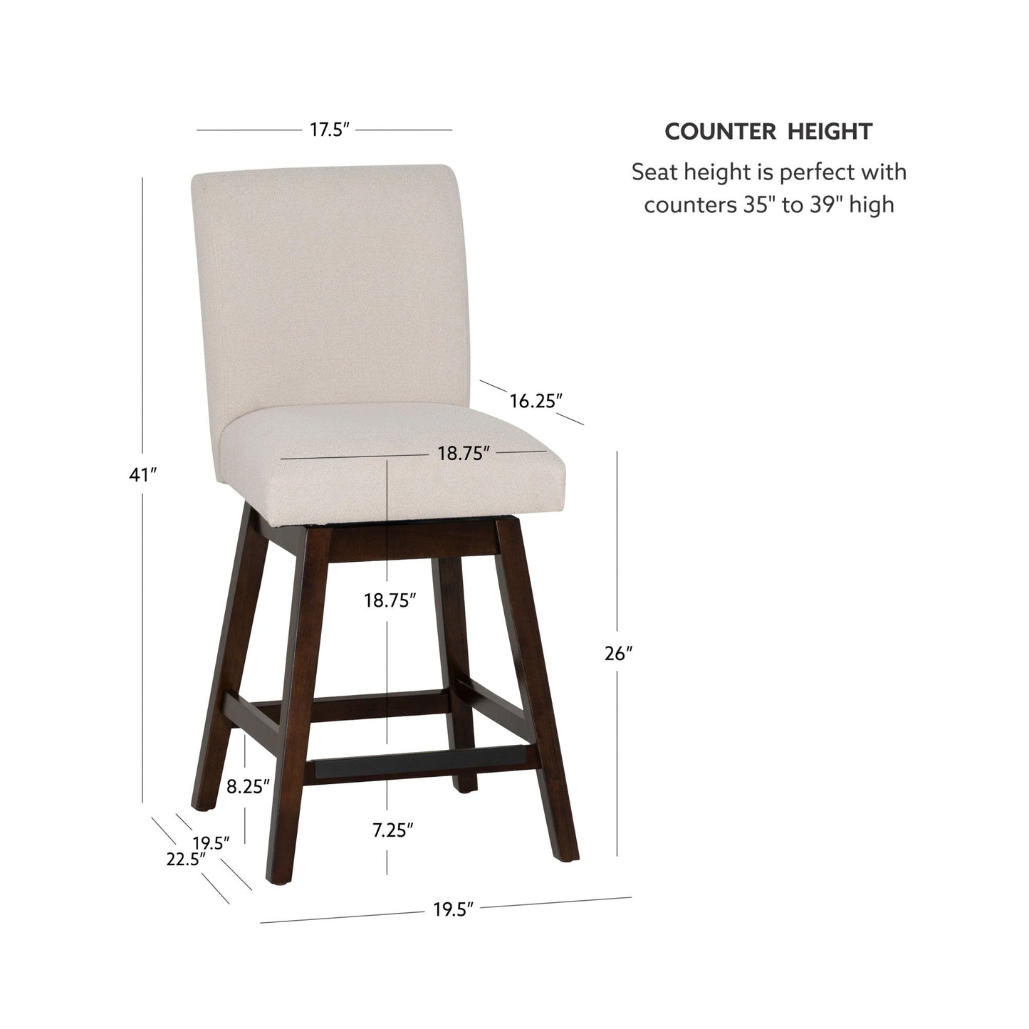 Tabourets pivotants Cohen (lot de 2)