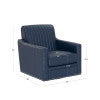Fauteuil pivotant Carter en similicuir