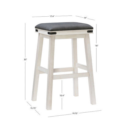 Tabouret blanc Milligan