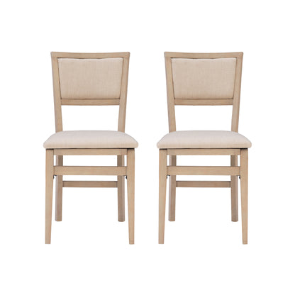 Chaise pliante rembourrée Keira Gray délavée