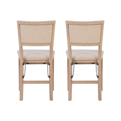 Chaise pliante rembourrée Keira Gray délavée