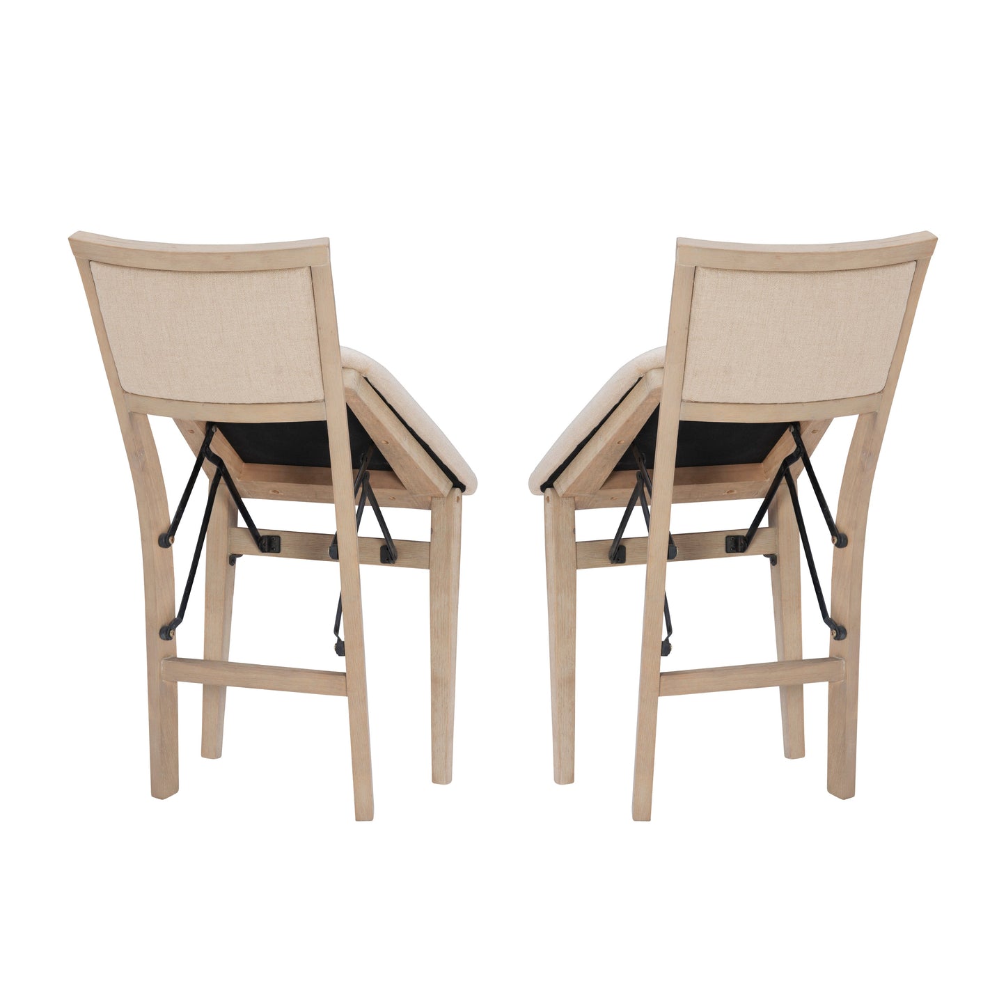 Chaise pliante rembourrée Keira Gray délavée