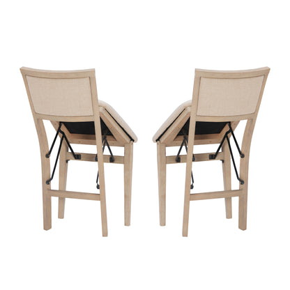 Chaise pliante rembourrée Keira Gray délavée