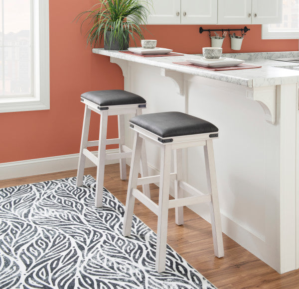 Tabouret blanc Milligan