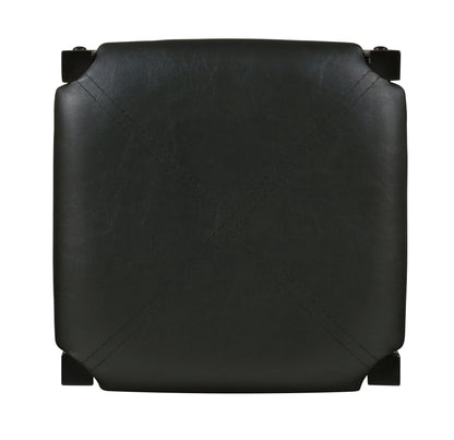 Ensemble de taverne Lance noir avec plateau en faux marbre