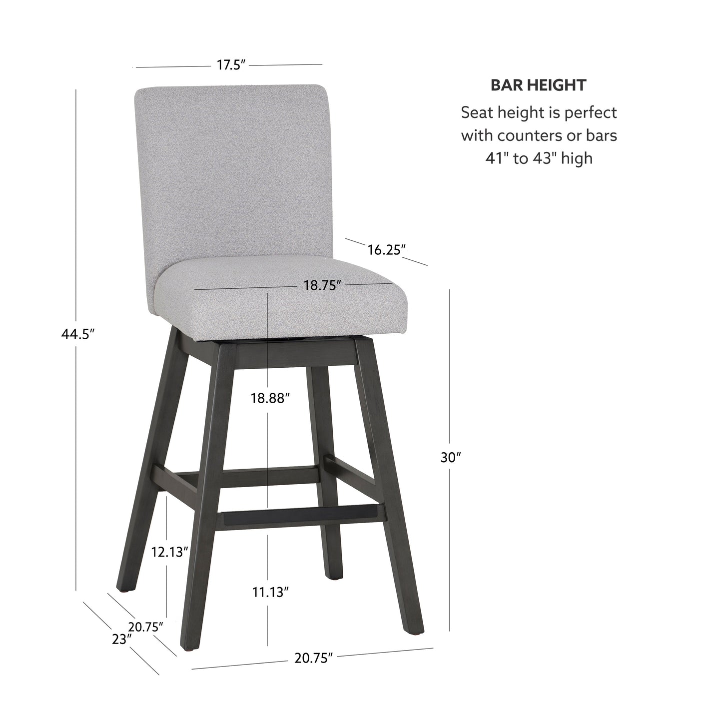 Tabourets pivotants Cohen (lot de 2)