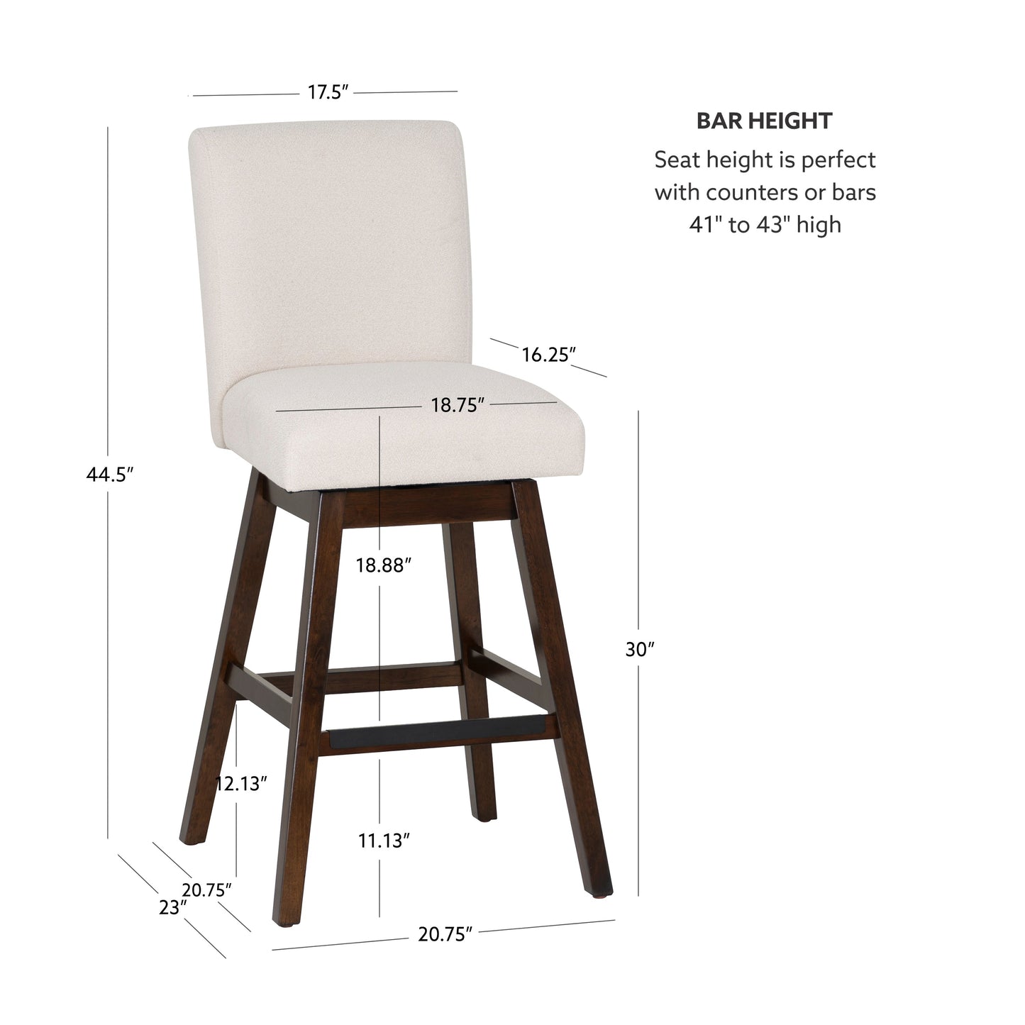 Tabourets pivotants Cohen (lot de 2)