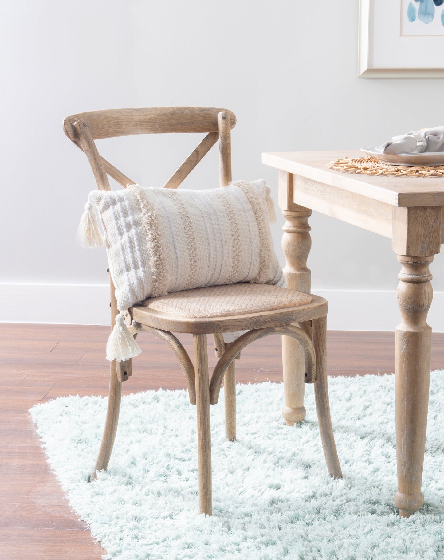 Chaise en bois courbé gris délavé Hyde (lot de 2)