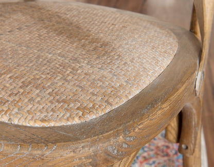 Chaise en bois courbé gris délavé Hyde (lot de 2)