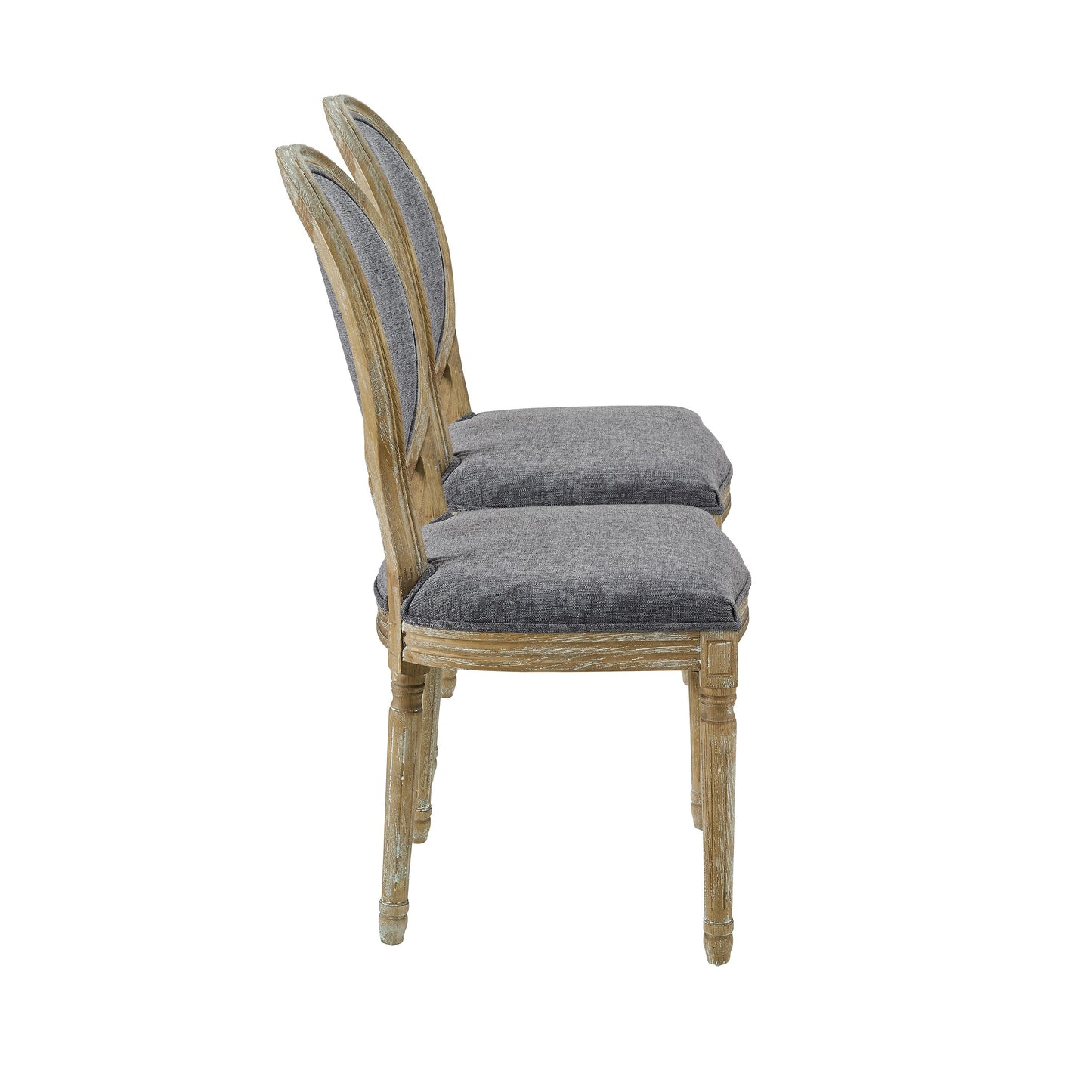 Chaise Shiraz à dossier ovale (lot de 2)