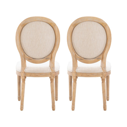 Chaise Shiraz à dossier ovale (lot de 2)