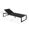 Chaise longue Alora en aluminium