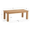 Table basse, table d'appoint ou îlot de cuisine en teck Cannon