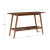 Table console en bouleau Cosgrove
