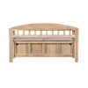 Banc de rangement en acacia
