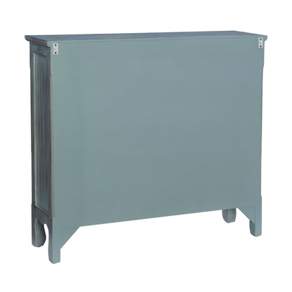 Console Clancy antique bleue et blanche