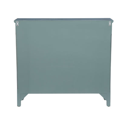 Console Clancy antique bleue et blanche