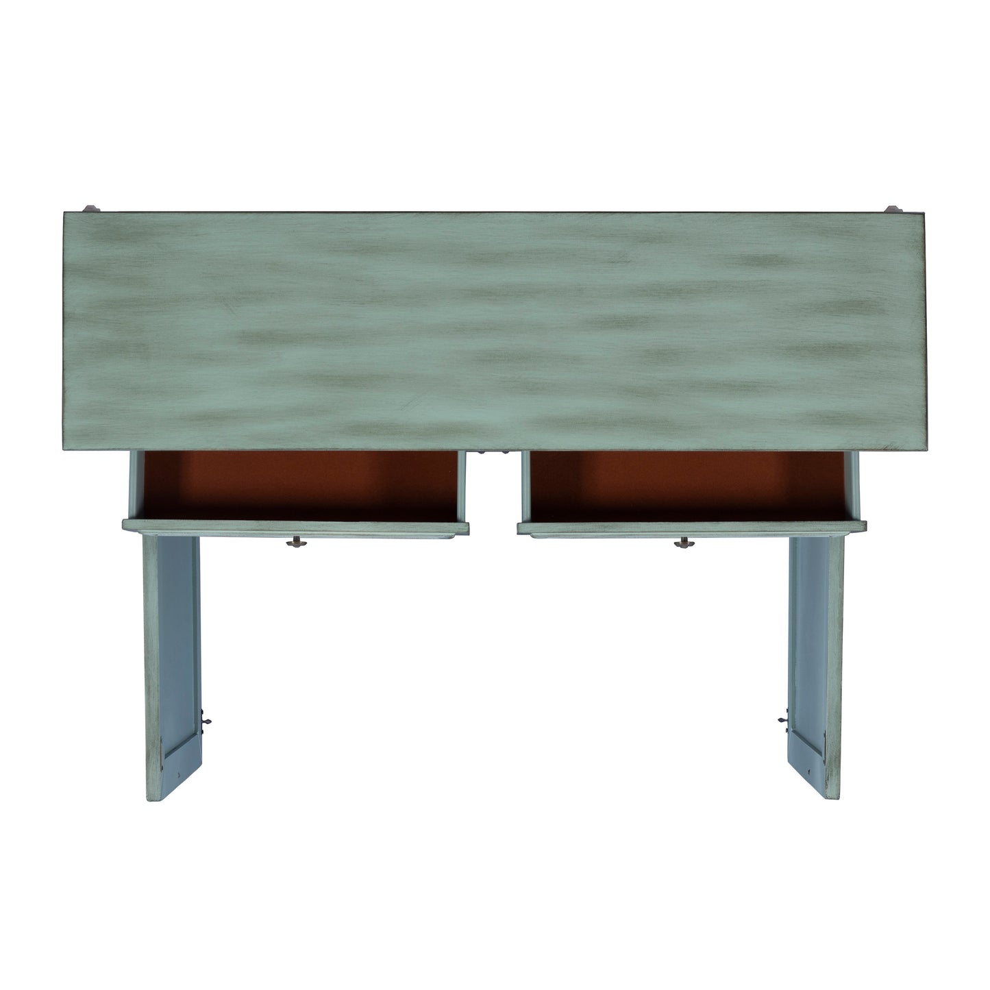 Console Clancy antique bleue et blanche