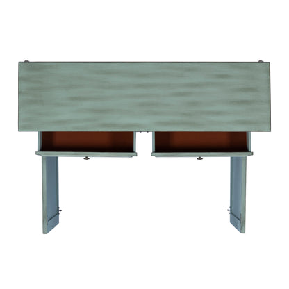 Console Clancy antique bleue et blanche