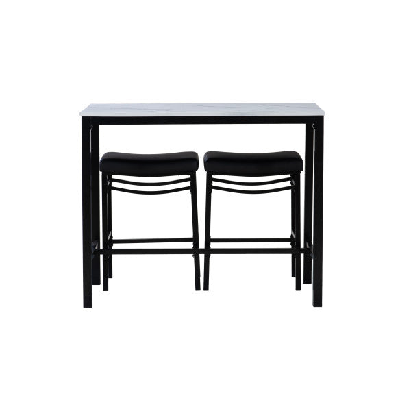 Ensemble Betty 3 pièces en similicuir effet marbre