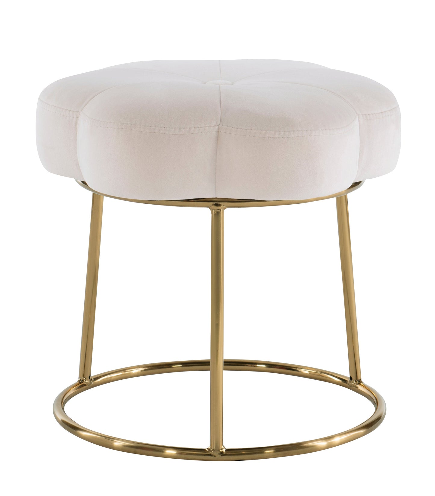 Tabouret de coiffeuse à fleurs