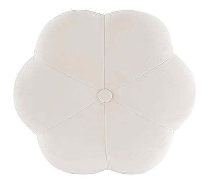 Tabouret de coiffeuse à fleurs