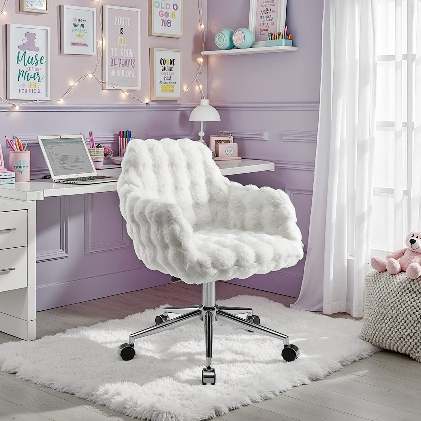 Chaise de bureau Dawson White Cloud Bubble