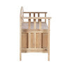 Banc de rangement en acacia