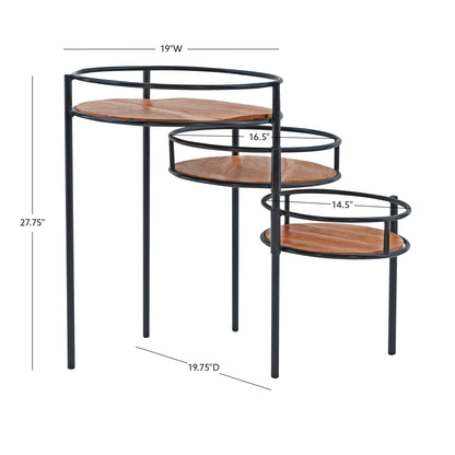 Présentoir à plantes à trois niveaux Denman