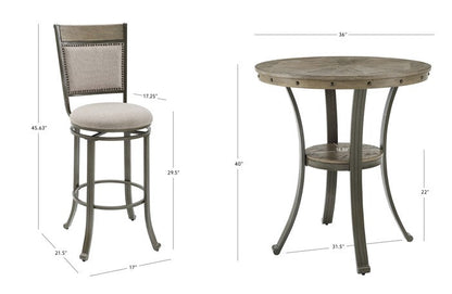 Ensemble de pub Franklin 3 pièces