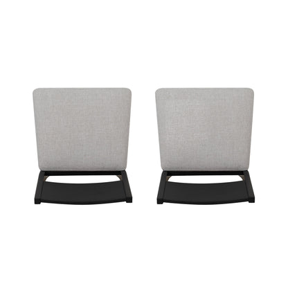 Chaise d'appoint rembourrée noire Cosgrove