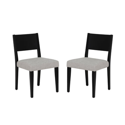 Chaise d'appoint rembourrée noire Cosgrove