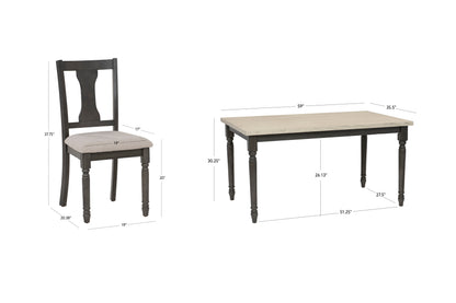 Ensemble de salle à manger Willow 5 ou 6 pièces