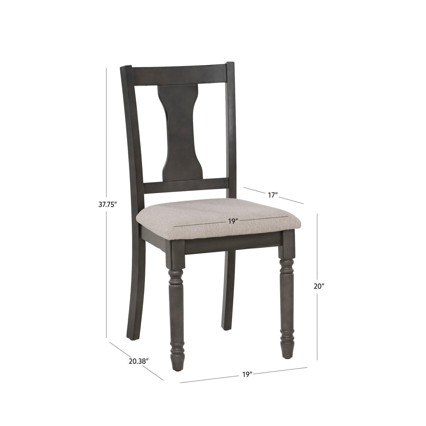 Chaise d'appoint Willow (lot de 2)