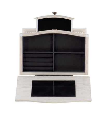 Armoire à bijoux Kellie blanc cassé