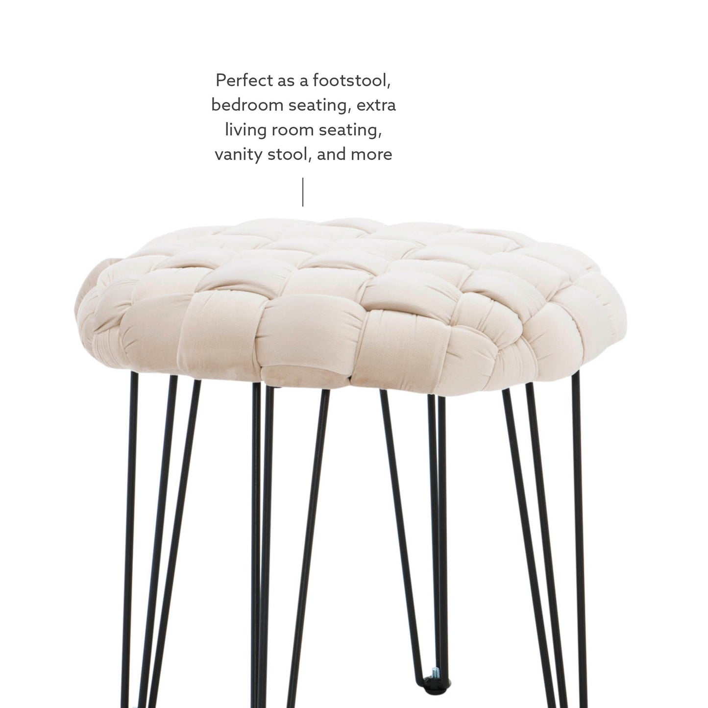 Tabouret rond écarlate