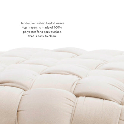 Tabouret rond écarlate