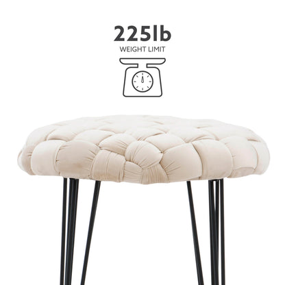 Tabouret rond écarlate