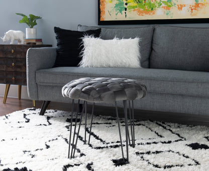 Tabouret rond écarlate