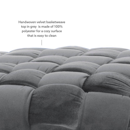 Tabouret rond écarlate