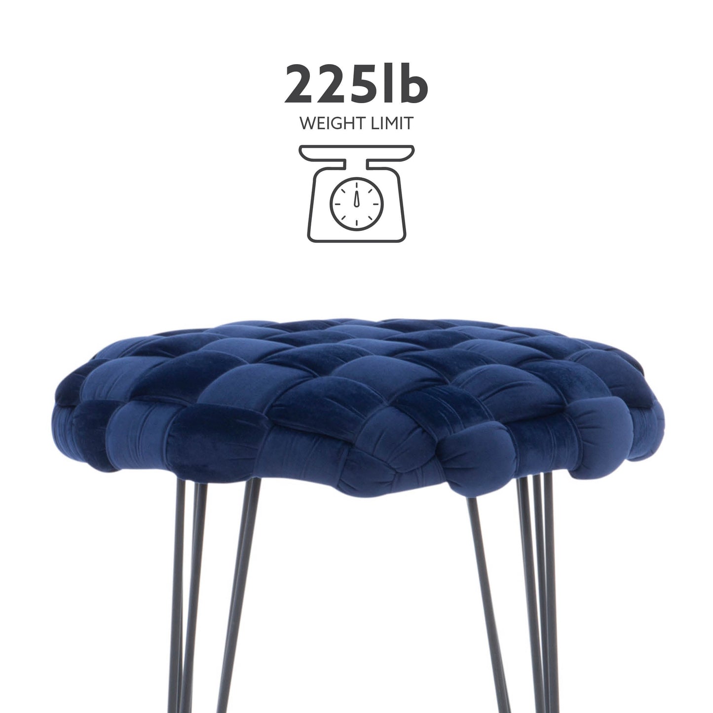 Tabouret rond écarlate