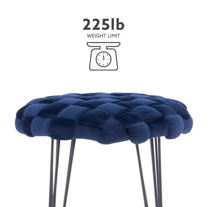 Tabouret rond écarlate