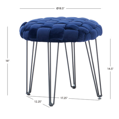 Tabouret rond écarlate