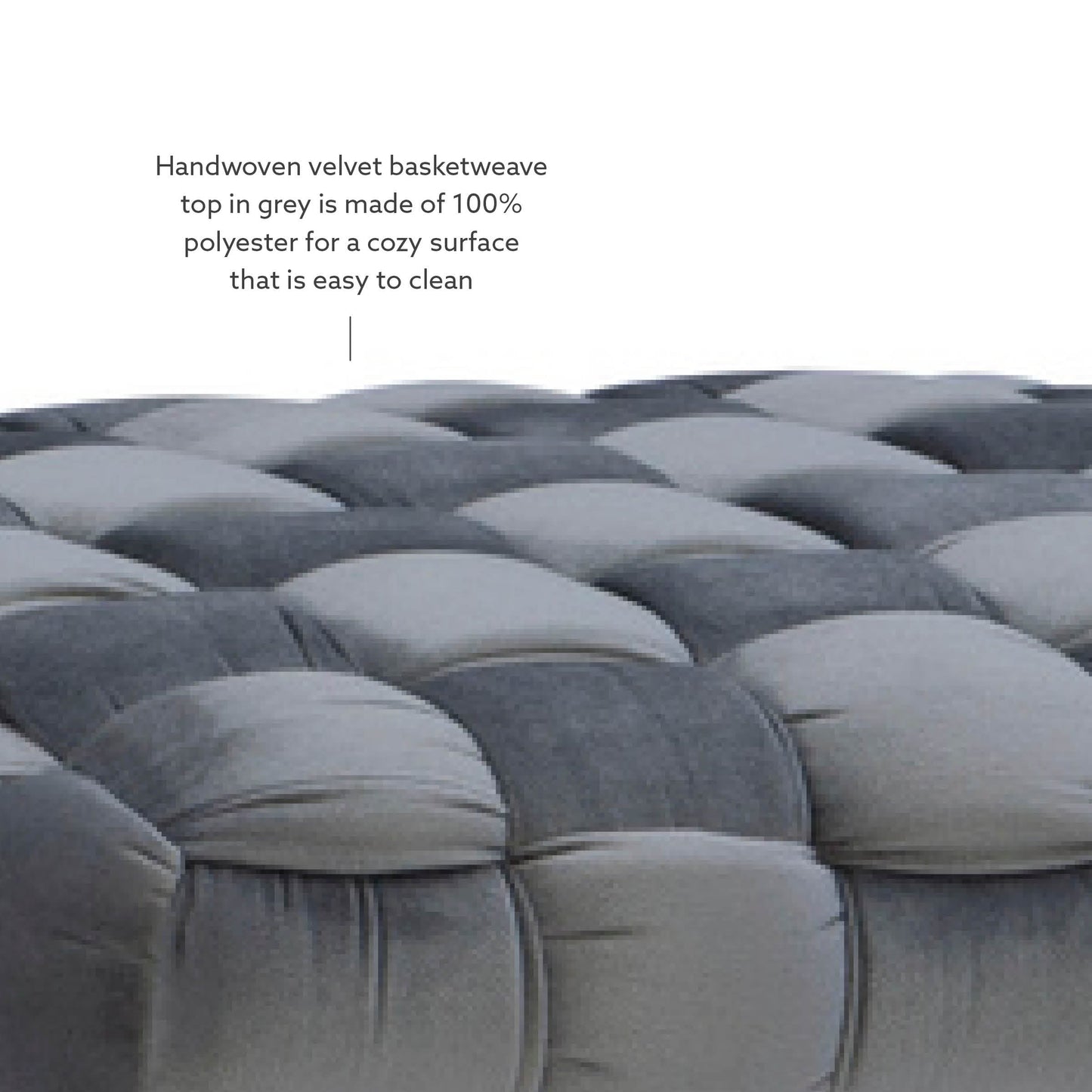 Tabouret ottoman carré Neva